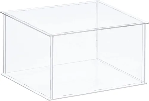 Miniatura 15 de MECCANIXITY Caja plástica de acrílico de la vitrina clara monta el escaparate a prueba de polvo 6.3x4.3x6.1 pulgadas para artículos coleccionables