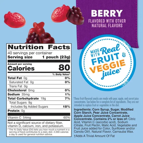 Miniatura 2 de Mott's Berry Family Pack, 0.8 onzas, 40