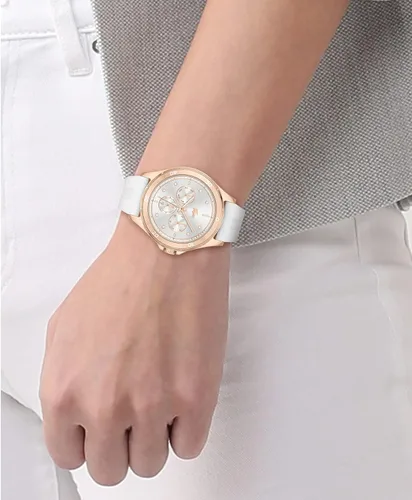 Miniatura 6 de Lacoste Swing Multi - Reloj de cuarzo para mujer de acero inoxidable aluminio y silicona color blanco Modelo 2001244 Blanco