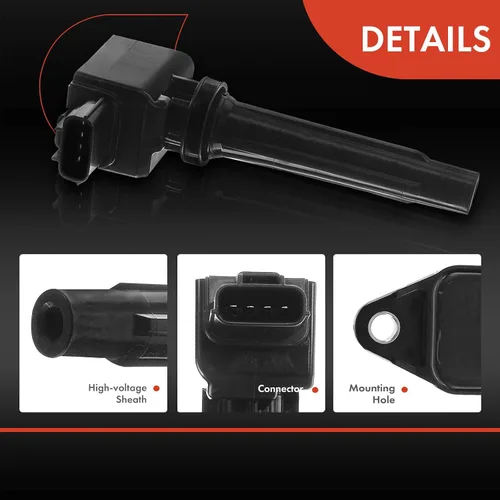 Miniatura 5 de Unifizz Paquete de bobinas de encendido de coche para Mazda 3 6 CX-3 CX-5 CX-9 MX-5 Miata 2012-2020 L4 2.0L 2.5L