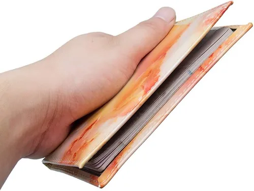 Miniatura 5 de Funda para pasaporte con diseño de mármol, cartera de viaje para guardar de forma segura pasaporte, tarjetas de visita, tarjetas de crédito