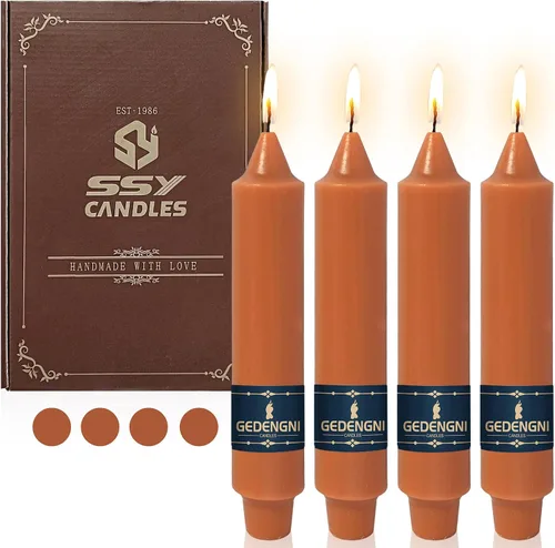 Miniatura 54 de Candelabros de Velas Cónicas Negras, Velas Cónicas Cortas de 5 pulgadas, Candelabros de Velas de Halloween Sin Goteo para Decoración de Navidad