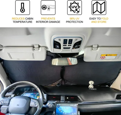 Miniatura 3 de XHRING Parasol para parabrisas para Honda Civic 2022 2023 2024 2025 2026 Accord 2018-2025 Sedan Hatchback Si Sedan LX EX EXL Sport Hybrid Touring