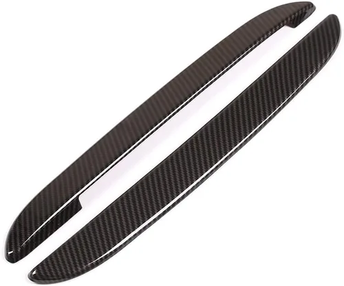 Miniatura 2 de YIWANG - Tiras decorativas de fibra de carbono para asiento de coche, 2 unidades, para BMW X5 F15 G05 X7 G07 2014-2019