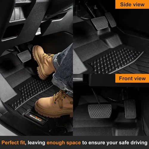 Miniatura 2 de Alfombrillas de TPE para Toyota Highlander 2014-2019 7 y 8 asientos, protección para todo tipo de clima, forros de piso de automóvil resistentes
