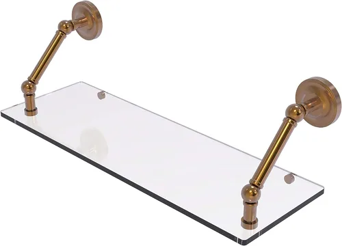 Miniatura 6 de Allied Brass PR-1/22-ORB Pr - Estante de vidrio con bordes biselados de 1 pulgada, 22 pulgadas, bronce aceitado