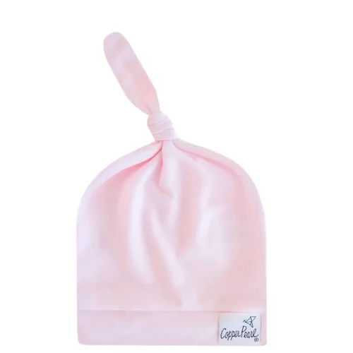 Miniatura 30 de Copper Pearl Gorro de bebé con nudo superior elástico suave Dolce