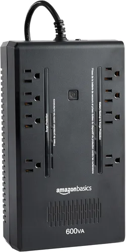 Miniatura 10 de Amazon Basics UPS - Protector contra sobretensiones y batería de reserva de 1500 VA/900 W, 10 tomas, suministro ininterrumpido interactivo de línea