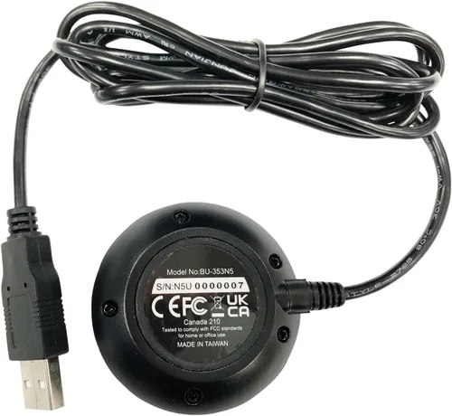 Miniatura 6 de GlobalSat BU-353N5 Receptor USB GNSS, negro, fabricado en Taiwán