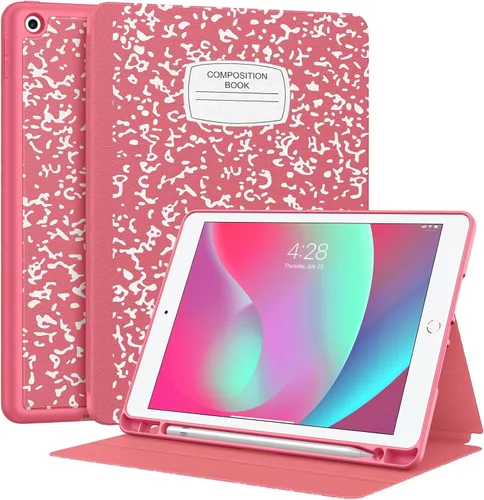 Miniatura 13 de Supveco Funda para iPad de 9ª/8ª/7ª Generación 10.2 pulgadas (Modelo 2021/2020/2019) con Soporte para Lápiz, Funda Folio Premium con Soporte