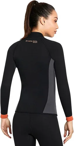 Miniatura 6 de Chaqueta de neopreno para buceo Skyone de 3 mm para mujer y hombre, traje húmedo de manga larga, camisa de buceo, traje de neopreno de 2 mm y 1.5 mm