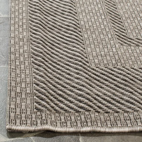 Miniatura 5 de SAFAVIEH Alfombra lavable al aire libre Courtyard Collection - 2'3" x 5', beige y negro, no desprende pelusa y fácil de limpiar, ideal para patio