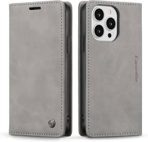 Miniatura 92 de QLTYPRI Para iPhone Air Case Wallet Con Tarjetero, Vintage PU Cuero Kickstand Cierre Magnético A Prueba De Golpes Folio Libro Funda Para IPhone 17