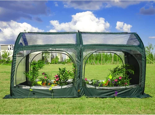 Porayhut - Cubierta para invernadero, para flores y plantas, cubierta en PVC para jardinería, para jardín o patio trasero, protector contra heladas