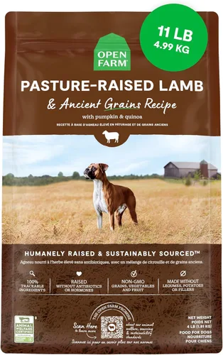 Miniatura 14 de Open Farm, Alimento seco para perros con granos ancestrales, rico en proteínas y nutrientes, 90% de proteína animal mezclada con frutas, verduras