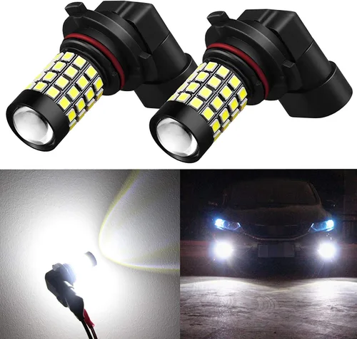 Alla Lighting Bombillas LED antiniebla 9006 de 2000 lúmenes, 2835 51-SMD, superbrillantes, HB4 9006, bombillas LED de 12 V, repuesto para coches,