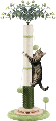 Miniatura 12 de Poste rascador para gatos de interior para adultos grandes, poste vertical de 45 pulgadas de alto con poste de sisal de 3.5 pulgadas de diámetro