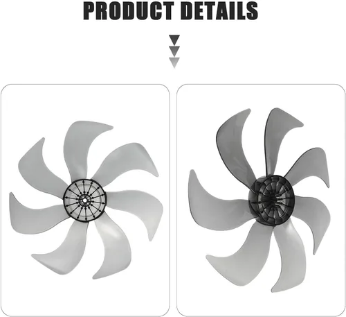 Miniatura 7 de LIFKOME Cuchilla de ventilador de 14 pulgadas, repuesto de aspas de ventilador eléctrico, parte de ventiladores de metal, accesorios para ventilador