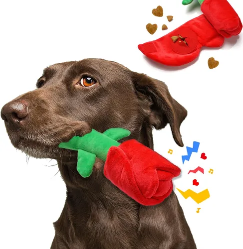 Miniatura 10 de lilfrd Juguete de cumpleaños para perros, juguetes de pastel de cumpleaños para regalos de cachorros, juguetes de peluche chirriantes para perros
