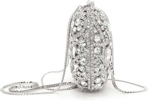 Miniatura 3 de Bolso de noche de lujo con diamantes de imitación de cristal