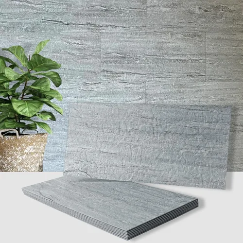 Miniatura 18 de AULIGET 20 piezas de azulejos de pared de piedra sintética ligera para despegar y pegar, 6 x 12 pulgadas, PVC para cocina, baño, lavandería, cámper