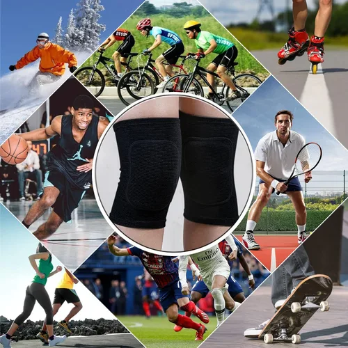 Miniatura 5 de Rodilleras de voleibol para mujeres, hombres, jóvenes, niñas, niños, rodilleras para voleibol, baloncesto, fútbol, baile, yoga, tenis, correr