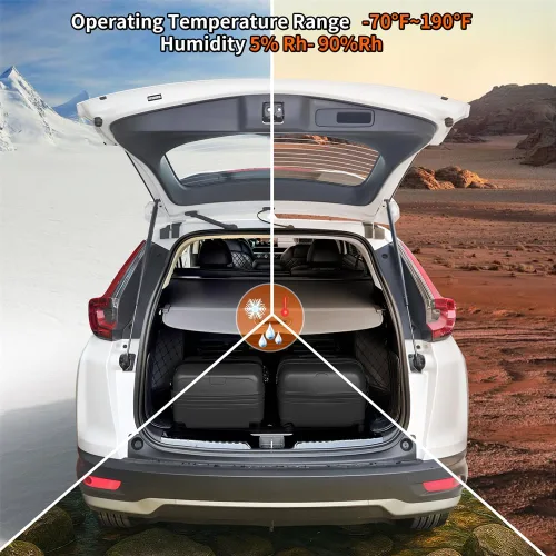 Miniatura 7 de cubierta retráctil para equipaje compatible con Toyota RAV4 2019-2025, cubierta de seguridad, protectora contra miradas indiscretas, con pantalla