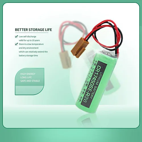 Miniatura 2 de 2 unids 3V CR17450SE-R / A98L-0031-0012 2500mah PLC batería para FANUC con enchufe US Stock