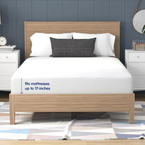 Miniatura 6 de Classic Brands. Defend-A-bed protector de colchón impermeable, Poliéster, Blanco, gemelo