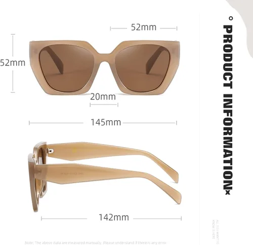 Miniatura 3 de Gafas de sol retro para mujer y hombre, cuadradas, modernas, modernas, modernas, con protección UV, parasol