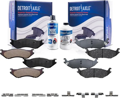 Miniatura 32 de Detroit Axle - Pastillas de Freno Delantero para Mercedes- Benz C230 C250 C300 SLK250, Pastillas de Freno Cerámica w/Reemplazo de Hardware