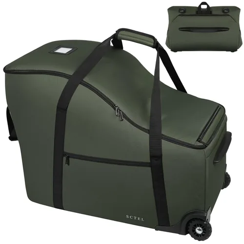 Miniatura 10 de Bolsa de viaje para asiento de coche infantil SCTEL Compatible con Doona, asiento de coche y base, Chicco Keyfit 35 y base, bolsa de viaje Doona