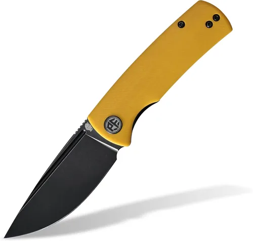 Miniatura 8 de Petrified fish PFP01X Beluga, Cuchillo plegable táctico con bloqueo de revestimiento frontal, hoja de 2.99" con arena 14C28N, 95.6g, mango G10