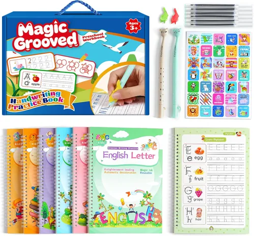 Miniatura 8 de CosyCorner Libros de escritura mágica, práctica de escritura a mano, cuaderno mágico, ayuda para escribir a mano, bolígrafo mágico, libro de copias