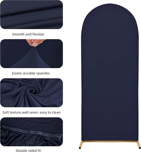 Miniatura 5 de Funda para arco de boda de 6 pies, tela elástica para arcos pequeños, cabinas de fotos y decoración de fiestas, para cumpleaños, duchas