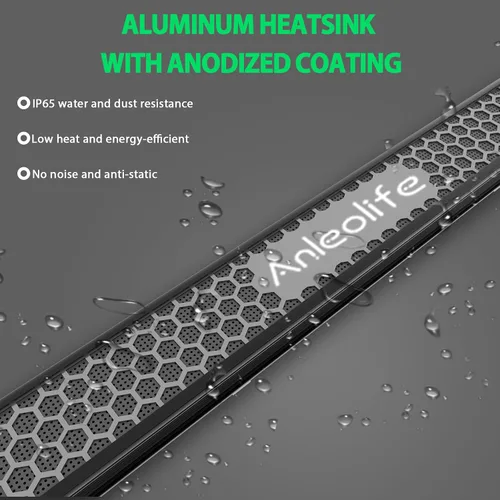 Miniatura 7 de A ANLEOLIFE Luces LED de crecimiento elásticas con diodos LM301H EVO de 300 W, espectro completo, regulables, 3 x 4 pies, estilo barra de cobertura