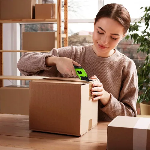 Miniatura 5 de Tijeras Eléctricas para Tela, Cortador de Caja Eléctrico para Cartón 4.2V Tijera Eléctrica Recargable para Cortar Tela, Tijeras Inalámbricas