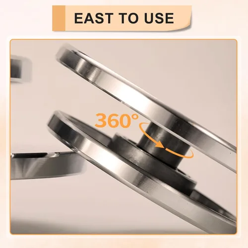 Miniatura 4 de eZAKKA Rueda de escultura de 11.8 pulgadas, rueda de banda de metal resistente de doble cara con herramienta de cerámica para modelado de cerámica