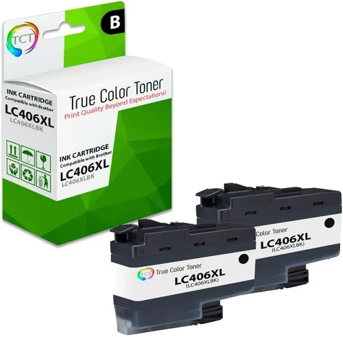 Miniatura 7 de TCT LC406XL - Paquete de 4 cartuchos de tinta, repuesto compatible para impresoras Brother LC406XL de alto rendimiento, funciona con impresoras