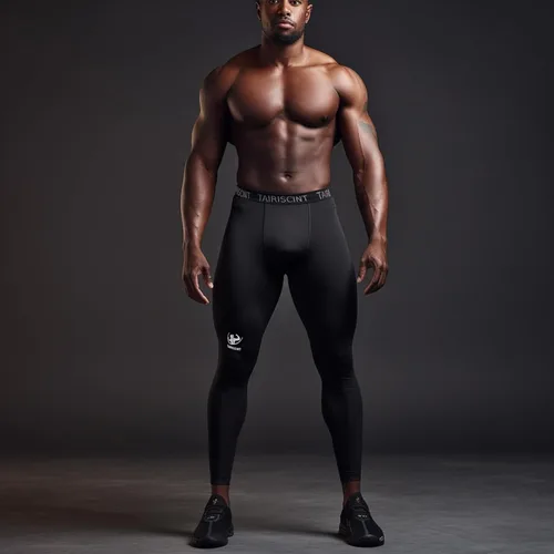 Miniatura 8 de TAIRISCINT Los pantalones de compresión de tela de alto rendimiento para hombre son adecuados para correr, fitness, voleibol en cuclillas, tenis.