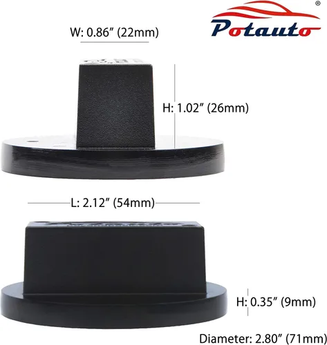Miniatura 2 de Potauto Adaptador Universal de Gato de Aluminio Jack Pad Jacking Puck Soporte Compatible con Vehículos Mercedes Benz 2000-Presente