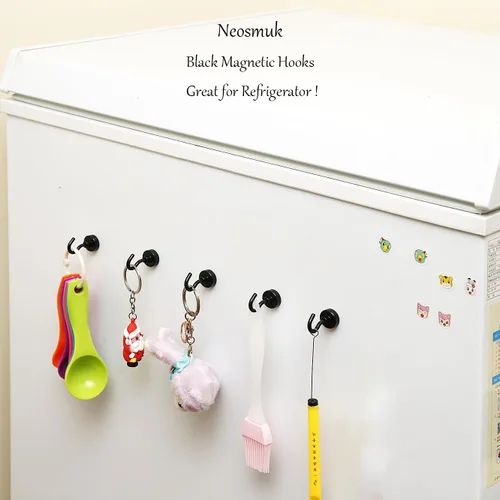 Miniatura 2 de Neosmuk Ganchos magnéticos, esenciales para cruceros, más de 32 libras, ganchos magnéticos resistentes para cabinas de cruceros, refrigerador