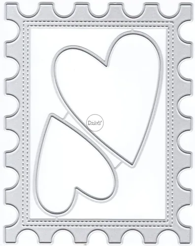 Miniatura 19 de DzIxY Troqueles de corte de metal en forma de corazón simples para kit de fabricación de tarjetas, juegos de troqueles de papel en relieve, 7