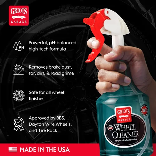 Miniatura 3 de Griot's Garage Limpiador de ruedas para todos los acabados, limpieza de llantas de automóvil, removedor de polvo y mugre de freno, pH equilibrado