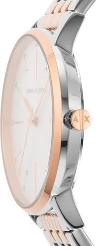 Miniatura 2 de Armani Exchange AX - Reloj de tres manecillas para mujer con correa de acero inoxidable o cuero