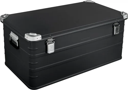 Miniatura 7 de Eylar Caja de almacenamiento de aluminio cruzada para Overland, baúl, estuche de carga de metal, caja de almacenamiento (combo de 4 piezas, negro)