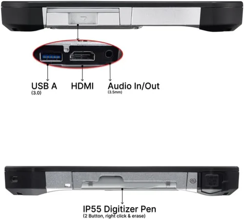 Miniatura 6 de Panasonic Toughpad FZ-G1 MK5, tableta resistente, i5-7ª generación, pantalla táctil de 10.1 pulgadas, 8GB, 256GB, 4G LTE, puerto LAN, batería
