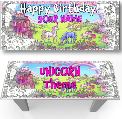 Miniatura 21 de Young N Refined Página de colorear personalizada para fiesta de cumpleaños con nombre personalizado (72 x 30 pulgadas)