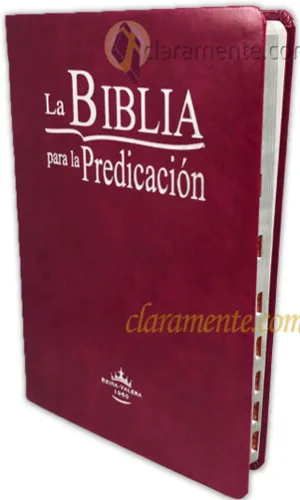 La Biblia para la Predicación RVR60 - Letra Grande, imitación piel purpura, indice y canto plateado (Spanish Edition)