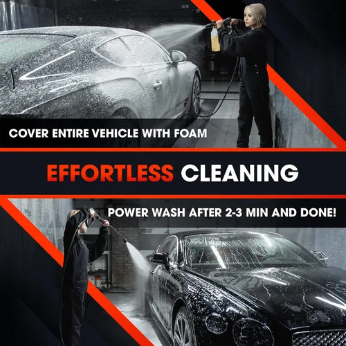 Miniatura 3 de Swift - Champú para lavado de autos sin contacto (1 galón), no requiere cepillado, jabón de coche de alta espuma, para trabajo pesado, detergente